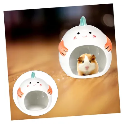 Produktbild von Keramikhaus für kleine Haustiere als Schlafplatz für Hamster, Chinchillas und Meerschweinchen