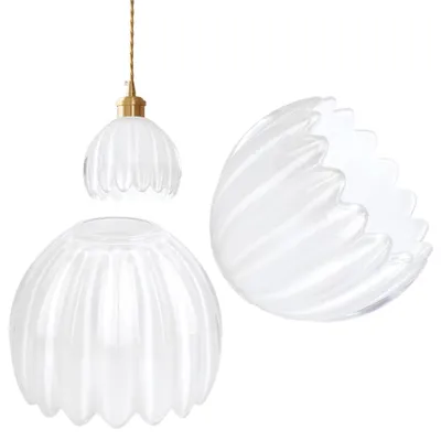 Glas-Lampenschirm Maiglöckchen 2 Stück 106x110mm