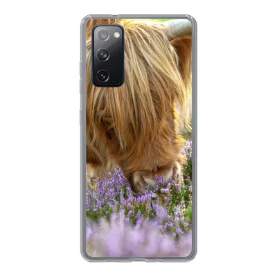 Produktbild von MuchoWow® Handyhülle Schutzhülle Hülle für Samsung Galaxy S20 FE Schottische Highlander - Gras - Heidekraut - Tiere Silikon Softcase Handy Hülle - Abdeckung