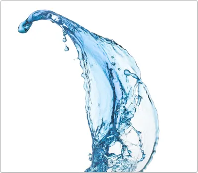 Produktbild von Spritzschutz Herdabdeckplatte Schneidebrett aus Glas Wassersplash 1-Teilig (60x52cm)