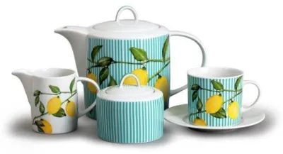 Produktbild von Thun 1794 Tee-/Kaffeeset, Ella, Zitronen, Thun, 15 d.