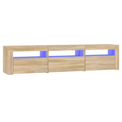 Produktbild von vidaXL TV-Schrank mit LED-Leuchten Sonoma-Eiche 180x35x40 cm