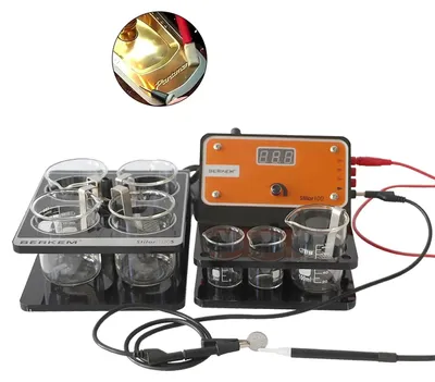 Produktbild von Galvanik-/Plattierungsgerät für Schmuck - Werkzeug-Set - Silber- & Goldbeschichtung - Mit Becherglas - Für Juweliere