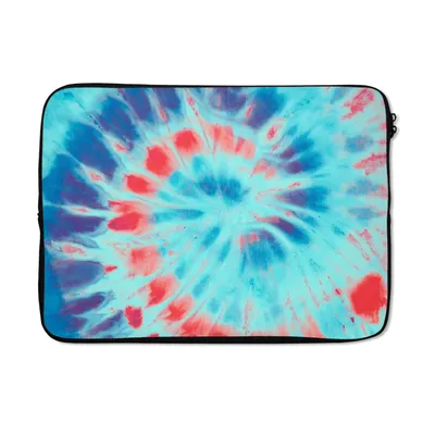 Produktbild von MuchoWow® Laptop Hülle 14 ZollSommer - Krawattenfärbung - Spirale Laptoptasche - Laptoptasche - Stoßsicher - Schutzhaube