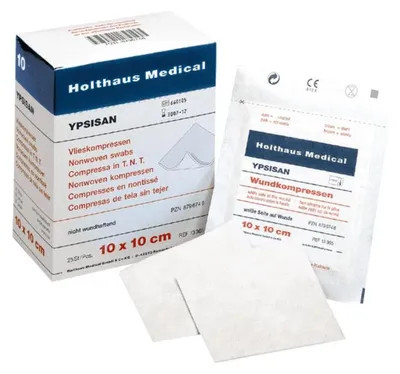 Produktbild von YPSISAN Wundkompresse, 10 x 10 cm, 25 x 2 Stück steril - B07DXL6W5K | Packung (50 Stück)
