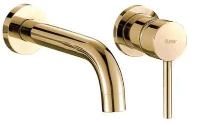 Obrázok produktu pre Podomietková umývadlová batéria Rea LUNGO Gold + box