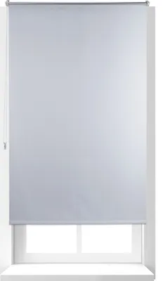 Produktbild von Relaxdays Verdunkelungsrollo weiß, 100x160 cm, Thermo mit reflektierender Silber Rückseite, Klemmfix ohne Bohren, für Fensterrahmen bis 2,8 cm, für Fenster und Balkontüren, Aluminium, Kunststoff, Polyester