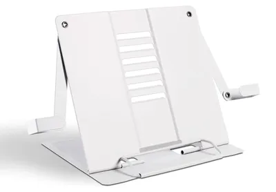 Image de Support de bureau en métal pour livres - Blanc