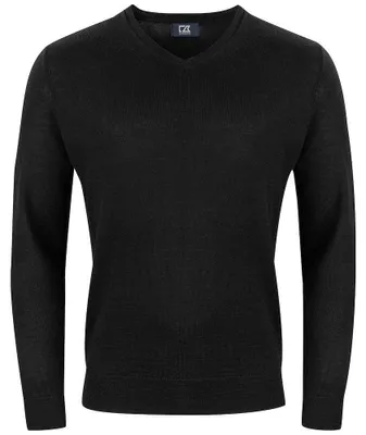 Produktbild von Cutter & Buck - "Vernon" Sweatshirt für Herren, V-Ausschnitt, Wolle ET792 (4XL) (Schwarz)