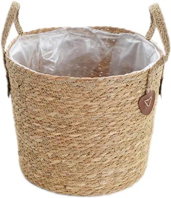 Produktbild von Aufbewahrungskorb Rattan mit Griff, Größe M für Kinderzimmer und Spielbereich