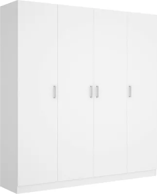 Immagine prodotto di Dmora Guardaroba Grande Persefone 52x215h cm Bianco, Appendiabiti 4 Ante