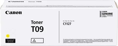 Zdjęcie produktu dla Canon TONER T09 Y, 5900 stron(y), 0 stron(y), Żółty, 1 szt.
