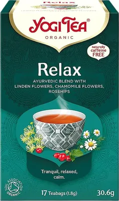 Immagine prodotto di TÈ RELAX BIOLOGICO (17 x 1,8 g) 30,6 g - TÈ JOGI