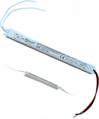 Obrázok produktu pre Nábytkový zdroj SLIM 24W 12V 2A IP20 170x18x17 Ecolight EC79773