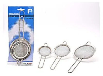 Obrázek produktu pro 3 nerezová síta 7 + 8 + 10 cm