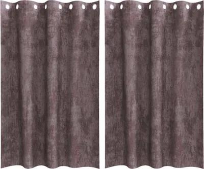 Produktbild von vidaXL Samtvorhänge mit Vorhängen 2 pcs Braun 175 x 140 cm Samt