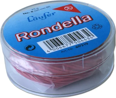 Produktbild von Gummiringe Rondella Nr. 8/50mm rot 25g Packung mit 10 Stück