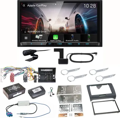 Produktbild von Kenwood DMX8021DABS Android Auto CarPlay Bluetooth Einbauset für Audi TT 8J