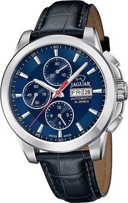 Image de Jaguar en cuir pour hommes Montre chronographe élégant de luxe bleu Le Chronographe D2UJ975/6
