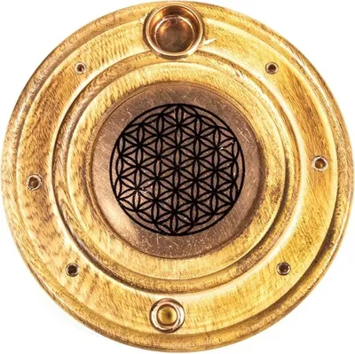 Immagine prodotto di Bastoncini E Coni Per Bruciaincenso Fiore Della Vita --confezione Da 3 Pz - 10 Cm