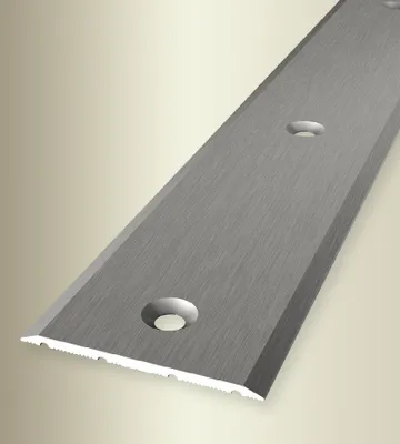 Produktbild von PROVISTON | Übergangsprofil | Breite: 40 mm | Höhe: 0 - 99 mm | Länge: 1000 mm | Aluminium eloxiert | Glatt | Edelstahl Fein Geschliffen | Mittig Versenkt Gebohrt