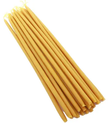 Produktbild von Handgemachte 100% Bienenwachskerzen Set von 20, 32 cm