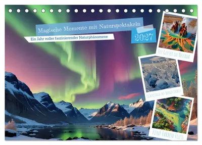 Produktbild von Magische Momente mit Naturspektakeln (Tischkalender 2027 DIN A5 quer), CALVENDO Monatskalender