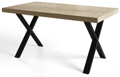 Immagine prodotto di Tavolo da Pranzo 160x260 cm, Tavolo Allungabile, per Cucina e Sala da Pranzo, Gambe in Metallo Stabili, Collezione Loft X, Halifax