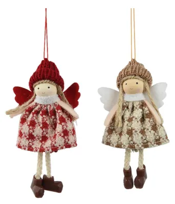 Image de Décoration de Noël « Ange » en polyester, 13 x 7 x 3 cm