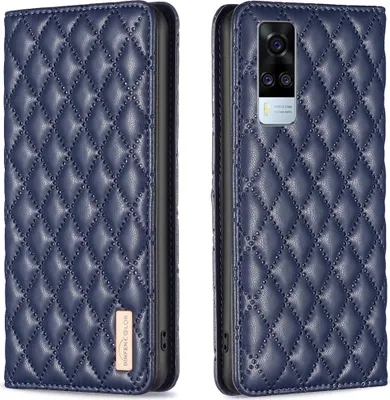 Obrázek produktu pro VIVO Y51S Pouzdro, Elegantní Flip Kožené Pouzdro s Kapsami na Karty a Stojánkem pro VIVO Y51 2020 Y51A Y51S modré