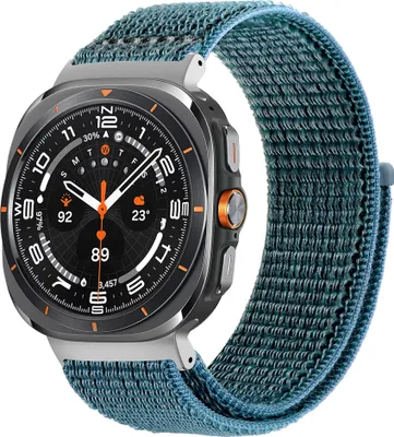 Obrázek produktu pro Bandz Nylonová smyčka - vhodná pro Samsung Galaxy Watch Ultra - řemínek z kvalitního nylonového materiálu se zapínáním na suchý zip (modro-zelený)