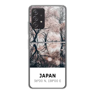 Produktbild von MuchoWow® Handyhülle Schutzhülle Hülle für Samsung galaxy a73 Japan - Sakura - Frühling - Rosa Silikon Softcase Handy Hülle - Handyhülle