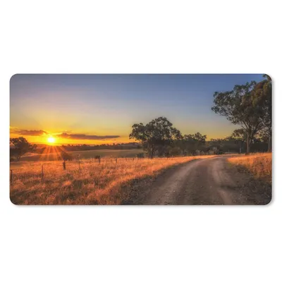 Produktbild von MuchoWow® Mauspad Mousepad Sonne - Gras - Baum - Natur 60x30 cm - Mousepads - Maus Mat - Pad - Mausunterlage - Nachhaltig