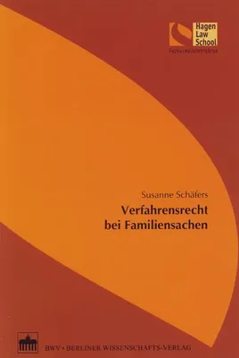 Produktbild von Verfahrensrecht bei Familiensachen