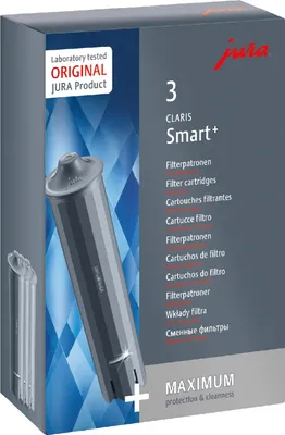 Produktbild von JURA original - CLARIS Smart+ Filterpatrone mit automatischer Filtererkennung - Hygiene - 3er-Pack - 24233