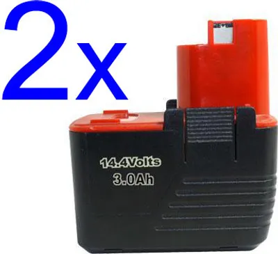 Obrázek produktu pro 2x 3000mAh PowerSmart baterie pro Bosch 2607335251, 2607335252, 2610995883, BAT015, BH1454
