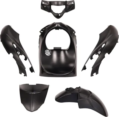 Image de Kit carénage TNT 6 pièces noir mat Piaggio Liberty iGet 50 125