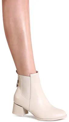 Produktbild von topschuhe24 3101 Damen Stiefeletten Ankle Boots , Farbe:Beige, Größe:37 EU