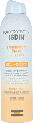 A product shot of a sunscreen spray bottle.
