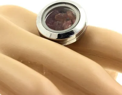 Image de Bague en tourmaline multicolore brute