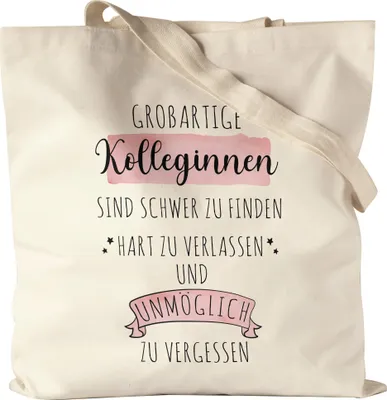 Produktbild von Großartige Kolleginnen Sind Schwer Zu Finden Jutebeutel Stoffbeutel Canvas  Dankeschön Geschenk Hart Zu Vergessen