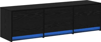 Obrázok produktu pre vidaXL TV stolík Čierny dubový vzhľad 140 x 34 x 40 cm