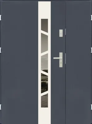 Immagine prodotto di Porte d'ingresso piatte Porte in acciaio Porte esterne 56 mm Jowisz Arkus 140