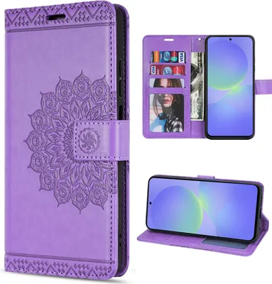 Produktbild von Hülle für Samsung Galaxy A36/ A56 Handy Tasche Case Schutzhülle Schale Etui BF Lila