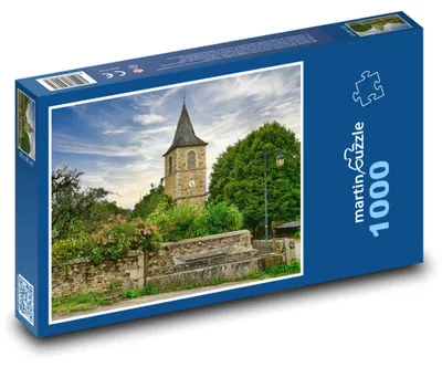 Produktbild von Puzzle 1000 Historischer Kirchturm - martinpuzzle