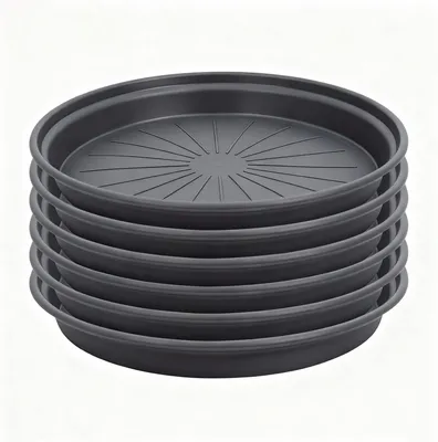 Produktbild von Pflanzuntersetzer aus Kunststoff, 30 cm, 6 Stück, für Garten und Balkon