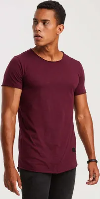 Produktbild von Leif Nelson Rundhals Herren T-Shirt Rundhals LN-6281, Weinrot / XXL