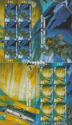 Produktbild von Briefmarken UNO - Genf 2007 Mi 584Klb-585Klb Kleinbogen (kompl.Ausg.) gestempelt Weltraumfahrt