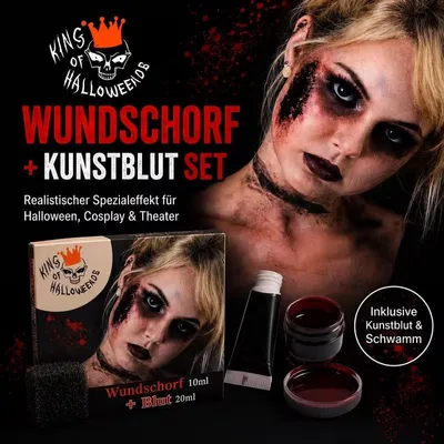 Produktbild von King Of Halloween Wundschorf + Kunstblut (10+20ml)