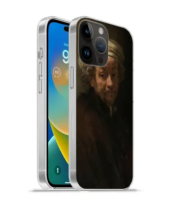 Produktbild von MuchoWow® Handyhülle Schutzhülle Hülle für Apple iPhone 14 Pro Max Selbstbildnis als Apostel Paulus - Gemälde von Rembrandt van Rijn Silikon Softcase Handy Hülle - Hardcover